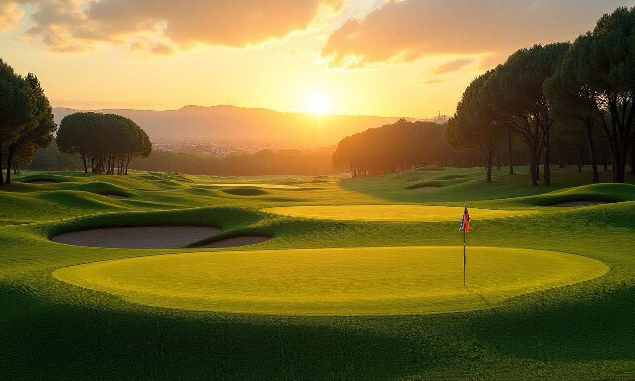 Veduta panoramica del campo da golf